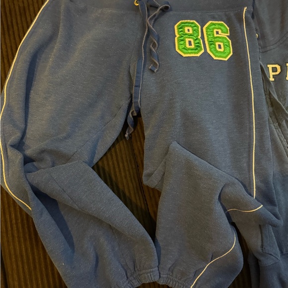 PINK by Victoria’s Secret royal blue hoodie  size L and joggers size M - Picture 6 of 11